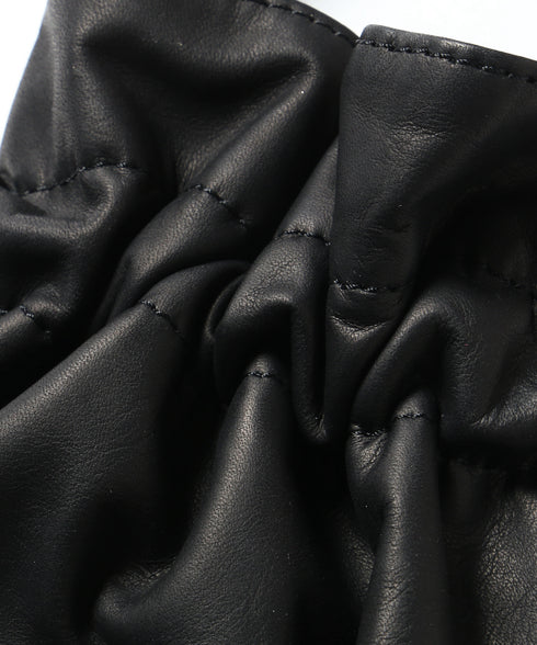 MR.OLIVE E.O.I / WATER PROOF LIGHT LEATHER / DRAWSTRING BAG ミスターオリーブ イーオーアイ / 防水ライトレザー / 巾着バッグ